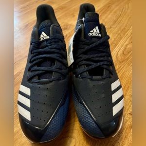Adidas Baseball Cleats Sneakers Icon Bounce Mid Navy Blue Men’s Size 10.5 D